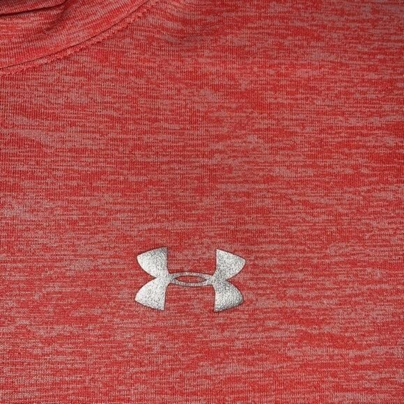 Under Armour Heatgear Red Heather Long Sleeve Shirt M - Picture 6 of 9
